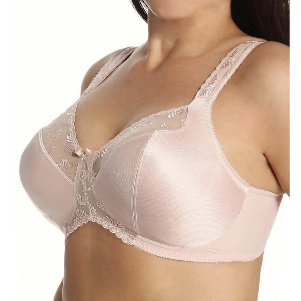 Aviana 2357 Softcup Embroidered Minimizer Bra Blush Pink 44DDD New With Tags